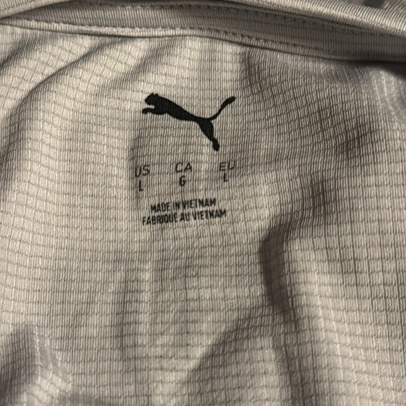 PUMA Men's Active Tee Gray Large Airy Short Sleeve Tee - Picture 6 of 15